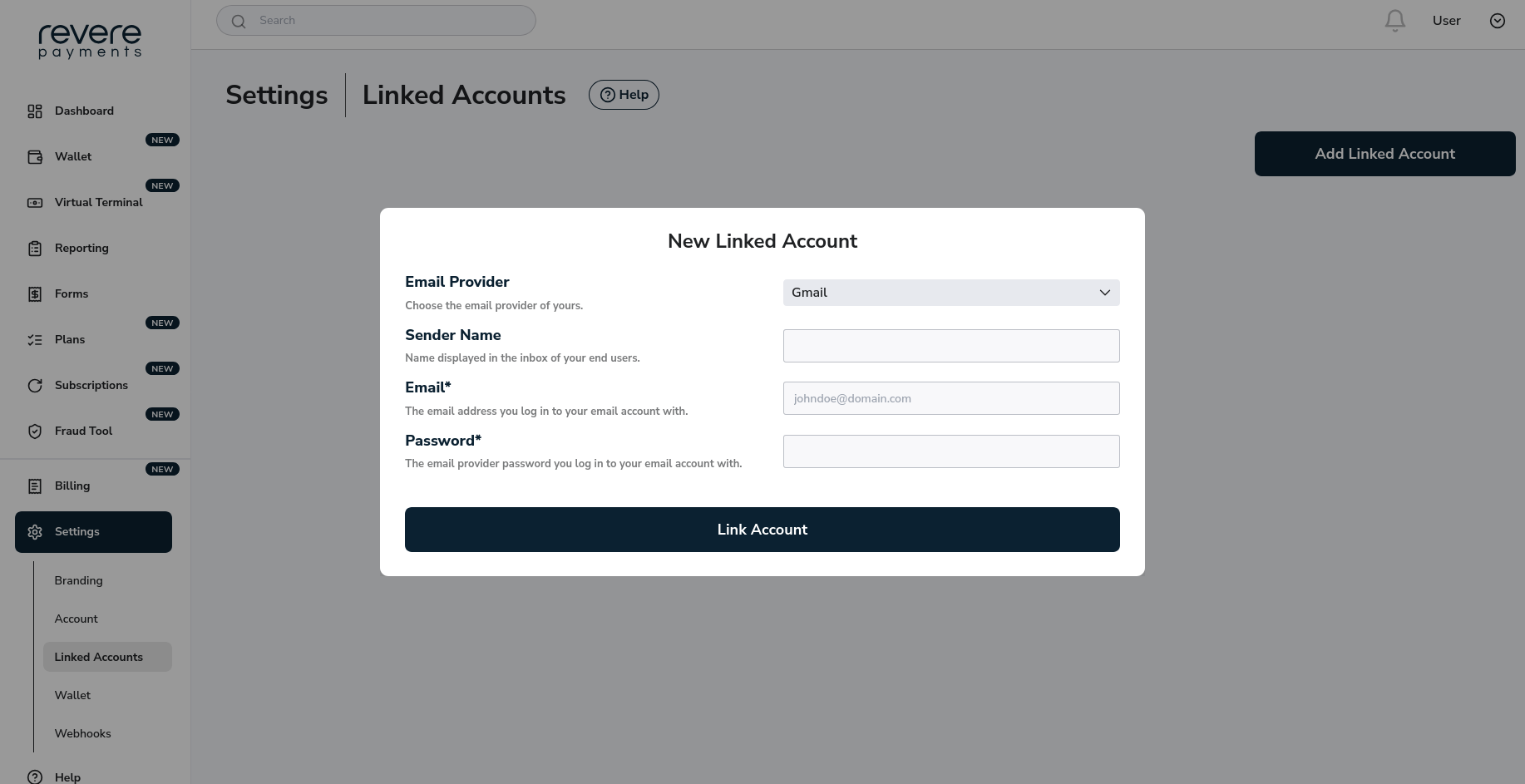 Gmail Email Provider Linked Account